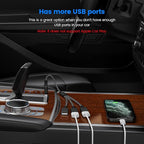 MOGOOD Type A Splitter 1 Male to 3 Female USB 2.0 Adapter Type a Power Spliter USB Extension Cord USB 3 Way Split Hub for Charging/Data Transfer/Laptop/Mac