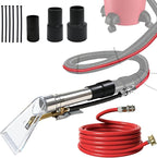 Happy Tree Universal Fit All Brands' Shop Vac Extractor Hose Kit Adapter Wet-dry Extraction Accessory for Upholstery & Carpet Cleaning Auto Detailing Wet Vaccum Accessories with 25 Feet Water Hose