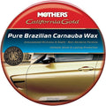Mothers California Gold Pure Brazilian Carnauba Wax, 12 oz. Paste — Ultimate Wax System Step 3, Delivers Deep Shine & Long-Lasting Protection, Enhances Richness & Depth for All Paints (05550)