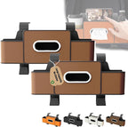 Car Organizers and Storage Box Behind Seat, Large Car Seat Back Organizer for Hold Phone, Drinks, Handbag, Universal Fit for Suv/Sedan (Brown, 2pcs)