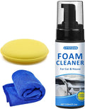 Multipurpose Car Interior Foam Cleaner for Seats, Carpets & Dashboard – Deep Cleaning Formula for Fabric, Leather, Plastic Surfaces | Car Detailing Kit & Upholstery Cleaner (5.1Oz/150ML)
