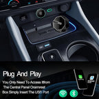 Wireless Carplay Adapter, Android Auto Adapter 2025 Carplay, Plug and Play Convert Wired to Wireless Supports Car Original Control, Mini Car Play Box for Cars