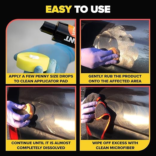 Carfidant Scratch and Swirl Remover - Car Scratch Remover for Vehicles Paint - Polishing Compound for Cars with Pad and Towel - Cutting and Buffing Compound for Paint Restorer