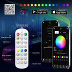 AZIMOM 6LED Colorful Fiber Optic Starlight Headliner Kits 720pcs*0.03in*13.1ft Fiber Strands APP& Remote Control Mix Color Chase Timing Fiber Optic Star Light for Car Home Sky Star Decoration