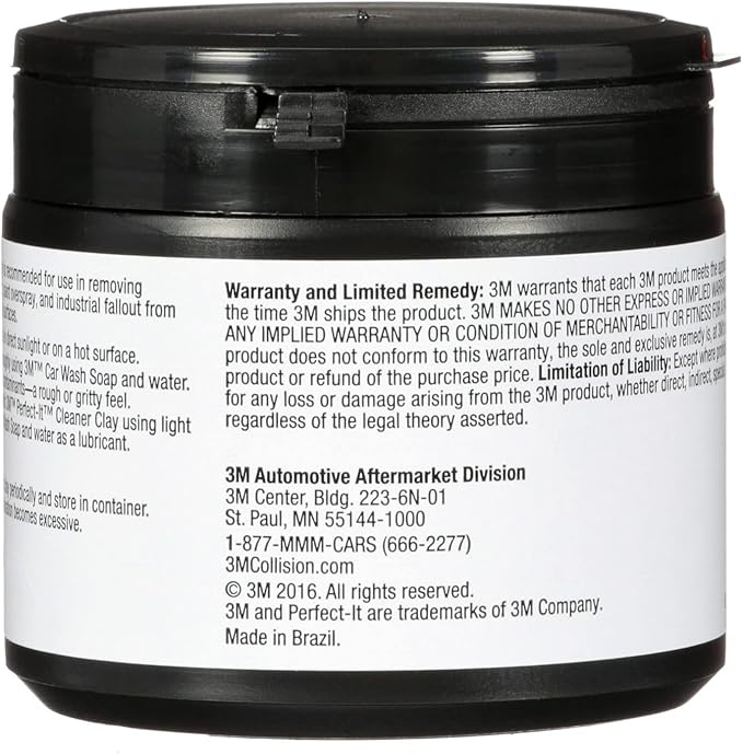 3M Perfect-It Cleaner Clay, 38070, 200 g, 1 bar per bottle
