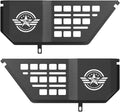 VEILS Rear Door Storage Box for Jeep Wrangler JL JLU 4XE (2018-2025) & Gladiator JT (2020-2025) Accessories, Fits Manual/Power Seats, Heavy-Duty Metal Door Pockets Organizer 2PCS