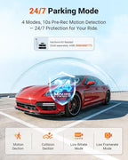 Vantrue New N4S 3 Channel Dash Cam, STARVIS 2 Night Vision, Front Rear Inside Dashcam for Cars, Front and Rear Dual Channel, PlatePix™ Tech, Parking Mode, Wi-Fi, GPS, 2" IPS, Support 1TB (RC18)