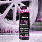 MIIGII Pre-Wash Solution Car Wash Soap - Pink Foam Car Shampoo - Powerful Formula Penetrates and Breaks Down Tree Sap, Bird Droppings & Tough Stains - Works on RVs, Trucks, Cars & More - 500ml (17oz)