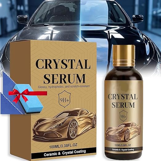Crystal Serum – Advanced Graphene Ceramic Coating for Cars, Graphene Ceramic Coating for Cars – 9h Hardness, Crystal Serum for Cars