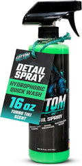 Gottom Detail Spray - Quick & Easy Waterless Detailer - 16 oz - Streak-Free Shine, Removes Prints & Smudges, Clay Bar Lubricant, Wax Support, Safe for Paint, Glass, Trim - Scented with Turbo Tiki