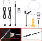 3 m Optic Fiber Car Ambient Lighting Kit Bluetooth App Control 64 Colors Multicoloured Music Interior Lighting Kit 12V 1W