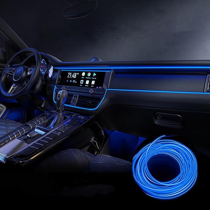 Car Interior Lights for Audi SQ2 SQ5 SQ6 e-tron SQ7 SQ8 SQ8 e-tron LED Car Interior Atmosphere Lamp Car Ambient Lighting Kits,Blue