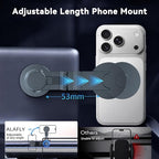 Tesla Model 3/Y Phone Mount for Magsafe, Foldable & Extendable Hidden Tesla Phone Holder with Strong Magnet for iPhone 17 Max, Magnetic Car Metal Mount for Tesla 3/Y/S/X/Cybertruck Screen