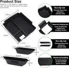 5-PCS for 2025 Ford Bronco Center Console Organizer & Handle Storage, Including Base/Big Bend/Outer Banks/Badlands/Heritage Edition/Raptor (Not for 2-Door & Bronco Sport)