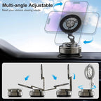 2026 New Vacuum Magnetic Phone Holder for Car, Magsafe Car Mount for Car/Gym/Mirror/Smooth Surface, Compatible with iPhone Android and All Smartphones(G518)