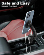 for MagSafe Car Mount Cigarette Lighter [Dual USB Charger] Magnetic Phone Holder for Car Charger [Fast Charging] Phone Holders for Your Car for iPhone Air 17 Pro Max16 15 14 13 12, S25, All Smartphone