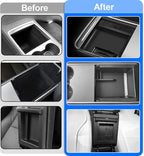 WinDu 5PCS Model 3 Model Y Center Console Organizer Tray Compatible for Tesla 2021-2024 Model Y and 2021-2023 Model 3 Accessories Armrest Hidden Box Storage Tray Cup Holder Camera Cover