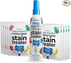 Miss Mouth's Messy Eater Stain Treater Spray - 4oz & 10 Wipes Stain Remover - Newborn & Baby Essentials - No Dry Cleaning Food, Grease, Coffee Off Laundry, Underwear, Fabric