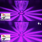 BJZ 6Pcs Purple Watermelon LED Strobe+Constant Marker Lights Dual Function Watermelon-Shaped Side Marker Clearance Tail Top Cap Roof Lights for Trailer Truck Semi-Trailer Heavy-Duty Truck Bus Van