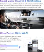 VIOFO A229 Pro 4K HDR Dash Cam, Dual STARVIS 2 IMX678 IMX675, 4K+2K Front and Rear Car Camera, 2 Channel with HDR, Voice Control, 5GHz WiFi GPS, Night Vision 2.0, 24H Parking Mode