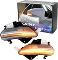 iJDMTOY Clear Lens Dynamic Sequential Blink/Flow Full LED Outer Side Mirror Turn Signal Light Assembly Kit Compatible with Lexus is RC ES LS CT
