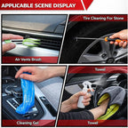 GASLIKE 63PCS Car Wash Cleaning Kit,Car Wash Brush with Long Handle,Car Detailing Kit with Foam Gun,Car Cleaning Supplies,Handheld Vacuum, Car Detailing Kit (63PCS)