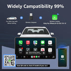 Wireless CarPlay Adapter, Smallest Mini Edition, Converts Wired to Wireless CarPlay, Plug & Play Adapter, Compact Design for Apple iPhone iOS 10+ with USB/USB-C Port