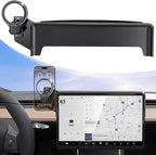 Magnetic Car Mount for Tesla Model Y 2020 2021 2022 2023 2024 2025 & Model 3 2017 2018 2019 2020-2023: 360° Adjustable Car Touch Screen Phone Holder Made for Model 3/Y, for Magsafe iPhone Accessories