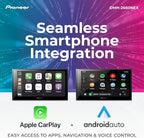 Pioneer DMH-2660NEX 6.8" Capacitive Touchscreen, Double Din – Wired Apple CarPlay & Android Auto, Amazon Alexa, Bluetooth, Backup Camera, FLAC, HD Radio, Hi-Volt RCA