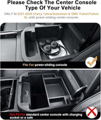ECOZEN Center Console Organizer For 2021-2026 Chevy Tahoe/Suburban(Premier/High Country) & Yukon/Yukon XL(Denali/Denali Ultimate) Accessories Upgraded - Only Fit For Power Sliding Center Console
