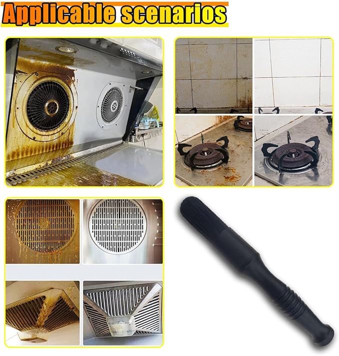 Car Parts Washer Brush, Bullet Head Parts Cleaning Brush for Cleaning Car Interior Exterior, Engine Parts, Wheel Bearing, Boats, Household Grime (Black)