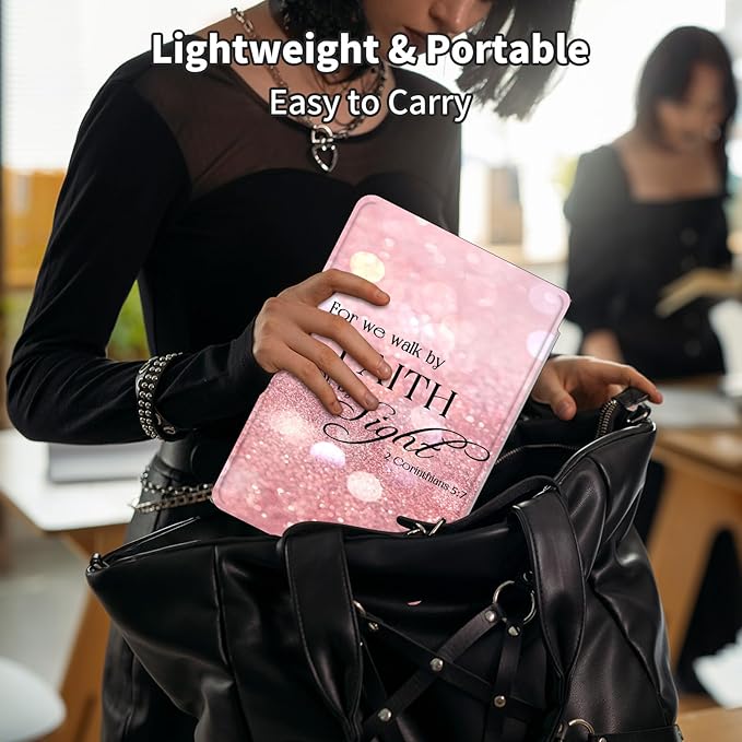 Case for 6" Kindle Paperwhite (10th Generation,2018 Release),360 Degree Rotating Swivel Leather Stand Folio Cover Auto Wake/Sleep for Amazon Kindle Paperwhite E-Reader,Pink Glitter