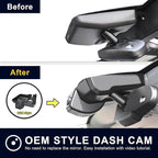 Mangoal 4K Dash Cam fit for GMC Sierra 1500 2014 2015 2016 2017 2018 2500 HD/3500 HD 2015-2019(Model D), with A Cover, if Not, You Can Buy Model E (with Auto-Dimming Rearview Mirror Plug)