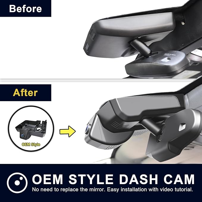 Mangoal 4K Dash Cam fit for Chevy Silverado 1500 2014 2015 2016 2017 2018 2500 HD/3500 HD 2015-2019 (Model D), with A Cover, if Not, You Can Buy Model E (with Auto-Dimming Rearview Mirror Plug)