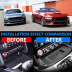 Wireless Car Charger for Ford Mustang 2015 2016 2017 2018 2019 2020 2021 2022 2023 with 27W USB & Type-C Center Console Accessory Panel, Fast Charger for i-Phone Sam-Sung
