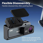 4K+2K Dash Cam Front and Rear, 5G WiFi GPS, 32GB Card Included, 3.39" Screen Dual Dashcam, G-Sensor, 24H Parking Mode, WDR, Dash Camera for Cars