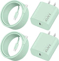 iPhone 17e/17/17 Pro Max Fast Charger, 2-Pack 20W USB C Wall Charger Fast Charging Block with 10FT Long USB-C Cable Cord for iPhone 17e/17/17 Pro Max/16e/16/15 Pro/Plus, iPad Pro 13/12.9/11, AirPods