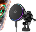 for MagSafe Car Mount Charger, [TEC & Fan Cooling] 15W Fast Charging Magnetic Wireless Car Charger, [3800gf Ultra Magnet] Magnetic Phone Holder for Your Car, 360° Vent Car Bracket for iPhone & Android