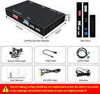 Wireless CarPlay + Android Auto + Mirroring Retrofit Decoder Box Kit, Compatible with Audi A6 A7 2009-2011 Q7 2010-2015 with C6 Embedded Screen & MMI 3G High / 3G+ Models