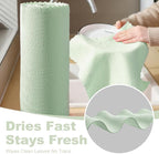 Jessy Home 50 Pack Microfiber Cleaning Cloth Roll,Reusable Paper Towels,12"x12" Tear Away Towels,Durable,Scratch Free,Lint Free Microfiber Rags for Car,Kitchen Garage,Home