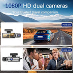 Dash Cam Front and Inside, 1296P Dual DashCams for Car, 3.16 Inch IPS Screen Driving Recorder with IR Night Vision, Loop Recording, Wide Angle Lens, 24H Parking Traffic Recorder