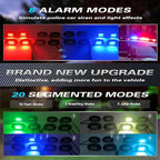 12Pods Segmented RGB LED Rock Lights Kit with APP/RF Remote Control, Upgraded Underglow Lights Multi Zone Neon Underbody Light Multi Color 12V Waterproof for Trucks Jeep UTV ATV Golf Cart Offroad SXS