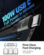 CAFELE 100W Multi Charging Cable, 6-in-1 Retractable USB C/A Cable, 5A Fast Charger Cord for Multiple Devices with Type C/L/Micro Ports for Phone 17 16 15 14 Pro Max, S24/S23, MBook, Pad (4.3ft)
