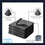 BlonBlon 8-Pack Microfiber Car Towels – Super Absorbent, Large Drying Towels for Cars (600 GSM, 16" x 12")