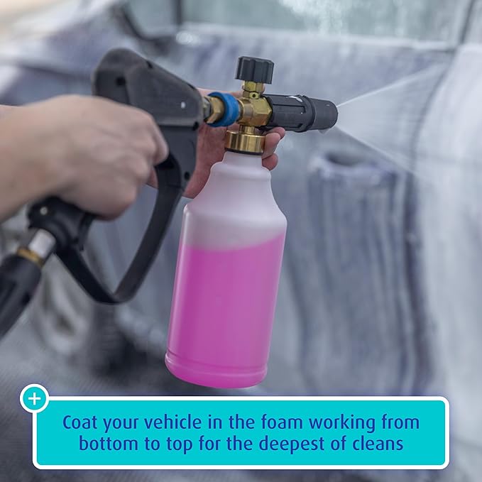 Triplewax Snow Foam Car Wash Soap 169 fl oz High-Foam Pre-Wash Shampoo for Foam Cannons and Pressure Washers Touchless Car Wash for Cars, Trucks and SUVs