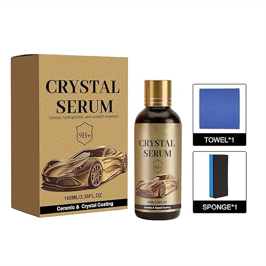 PTZ Crystal Serum,2026 New Advanced PTZ Ceramic Coating,9H Graphene Coating for Car Dust Proof and Glazing Effects Long (2PCS)