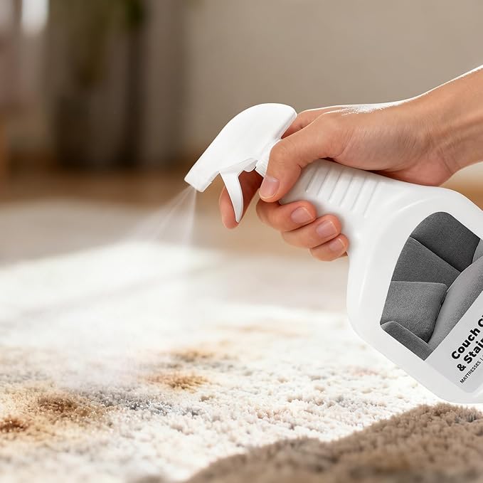 Couch Cleaner & Stain Remover Spray: Strength Multi-Surface Upholstery Cleaner - Pet-Safe Non-Toxic Quick-Drying for Fabric Sofas Carpet Furniture Couches & Car Interiors