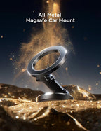 JOYROOM Fits MagSafe Car Mount, [All-Metal] Magnetic Phone Holder for Car with Strong Magnets, 360° Adjustable iPhone Car Mount, Car Accessories for Women Men, for iPhone 17 Pro Max 16 15 14 13 12