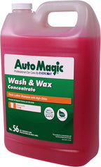 Auto Magic Wash & Wax - Car Wash Soap for Acrylic, Vinyl, Lacquer, Enamel and More - 128 Fl Oz