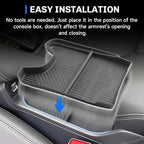 SXCY for 2026 Honda HRV Center Console Organizer for 2024 2025 2026 Honda HRV Accessories TPE Under Console Tray for 2024 2025 2026 HRV HR-V Under Console Storage Organizer